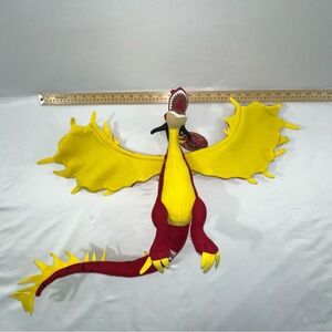 How to Train Your Dragon Arena Spectacular Red Hookfang Plush Poseable HUGE NWT